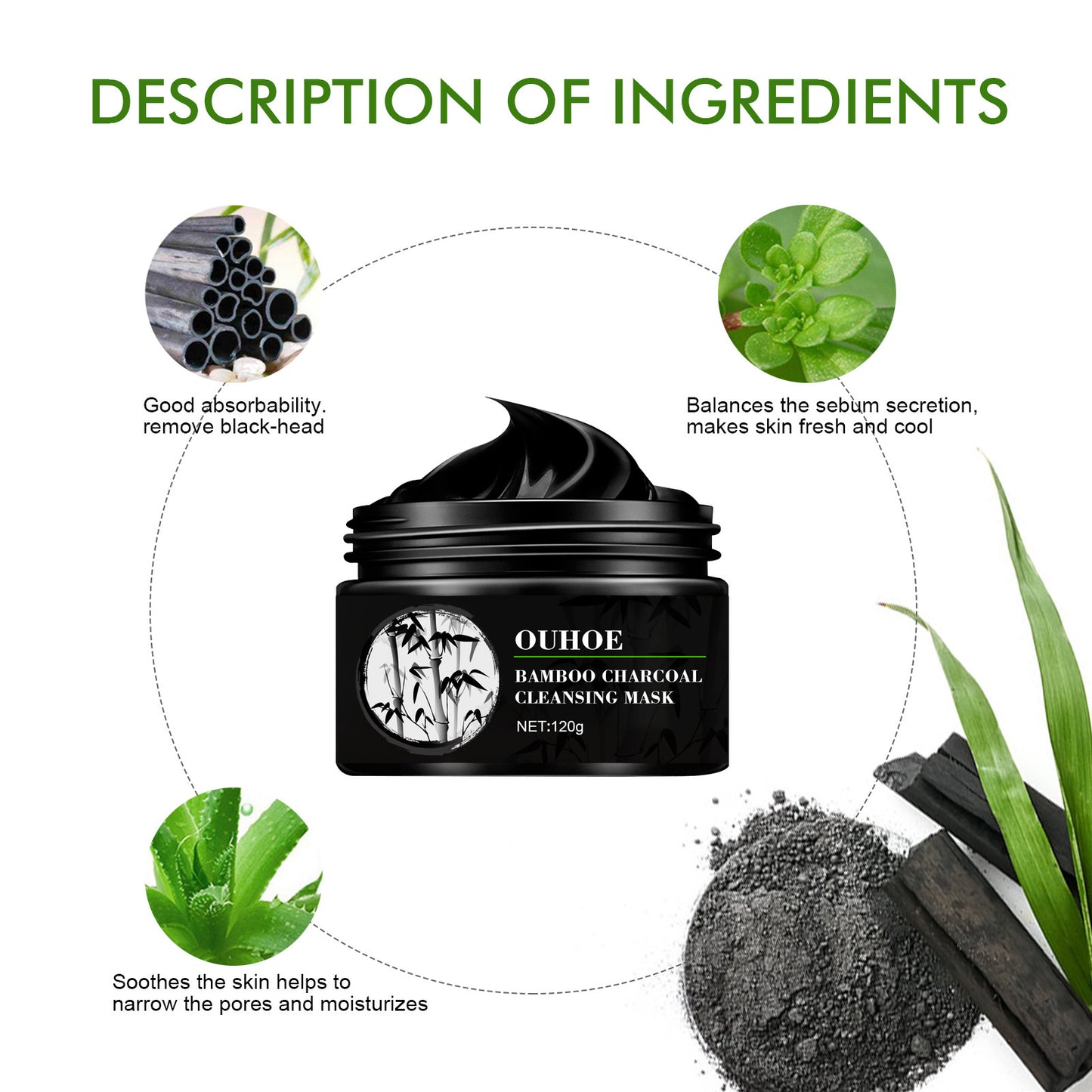 Cleansing And Shrinking Pores Blackheads Peeling Mask