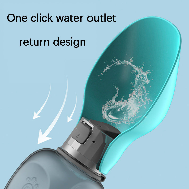 800ml Portable Dog Water Bottle with Foldable Bowl – Leakproof, High Capacity Travel Dispenser for Outdoor Walks & Hiking | Infinity Bazaar