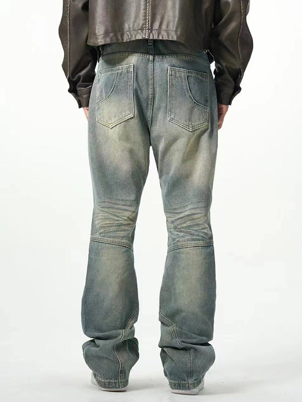 Street Distressed Loose Straight Casual Jeans