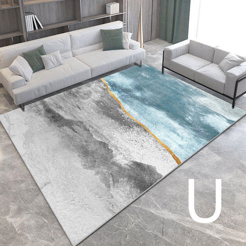 3D Light Luxury Style Floor Mat – Soft Printed Bedroom Bedside Carpet for Modern Home Decor | Infinity Bazaar