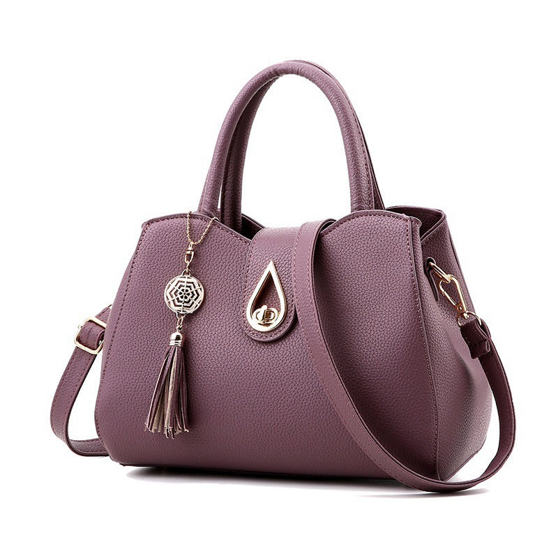 Ladies Tassel High Quality PU Leather Totes Bag
