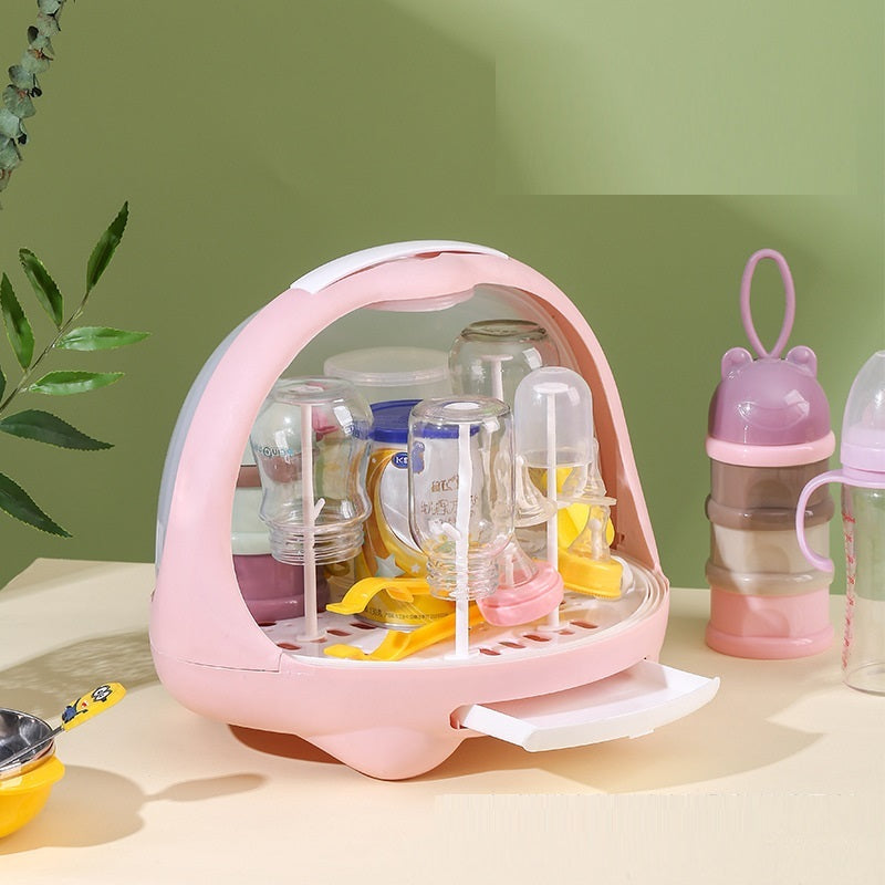 Baby Cutlery Bottle Storage Box Drain Rack