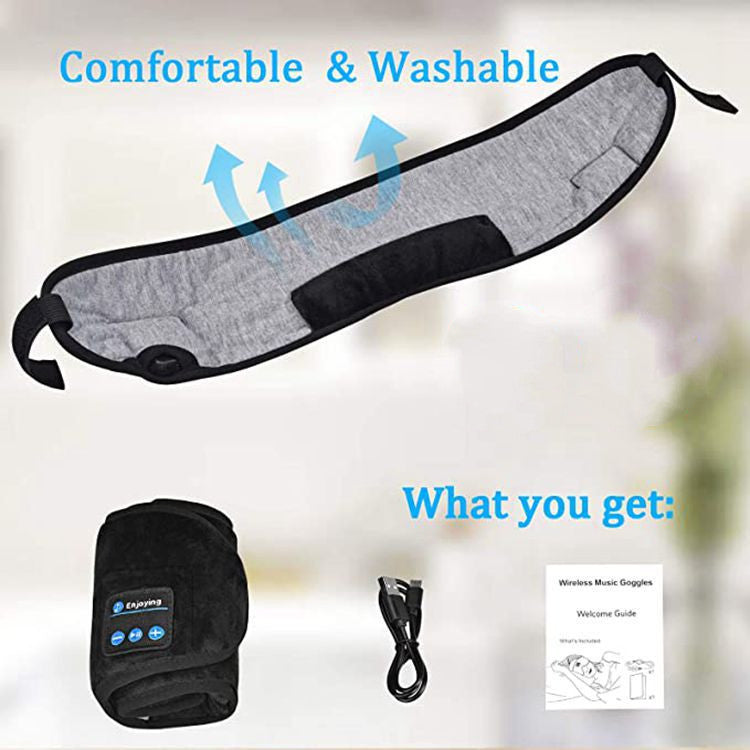 5.0 Bluetooth Music Eye Mask – Wireless Sleep Headphones for Travel, Meditation & Relaxation| Infinity Bazaar