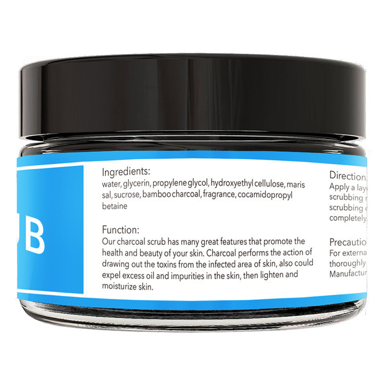 150g Bamboo Charcoal Face & Body Scrub – Deep Cleansing Exfoliating Gel for Bright, Smooth Skin | Infinity Bazaar