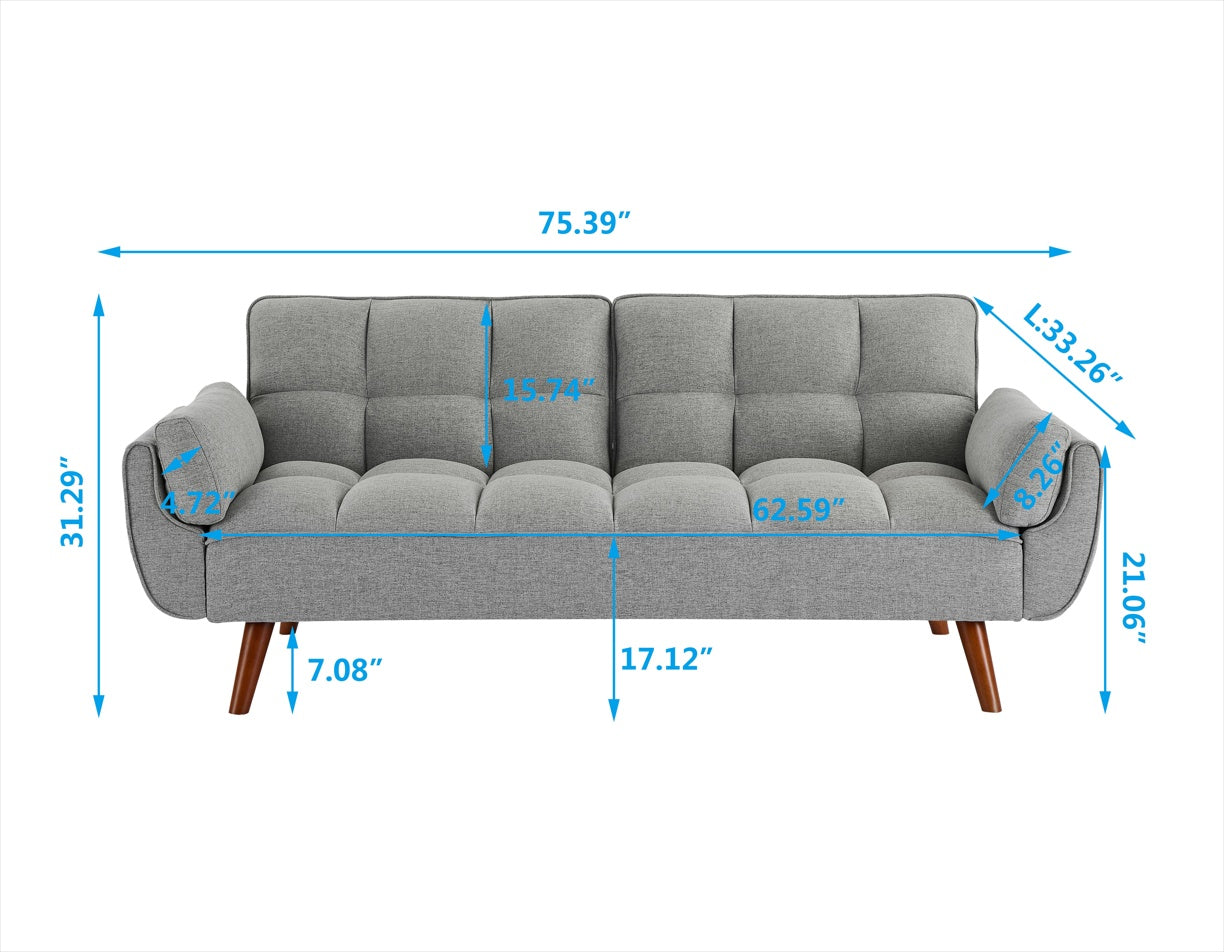Comfy Gey Linen Sofa
