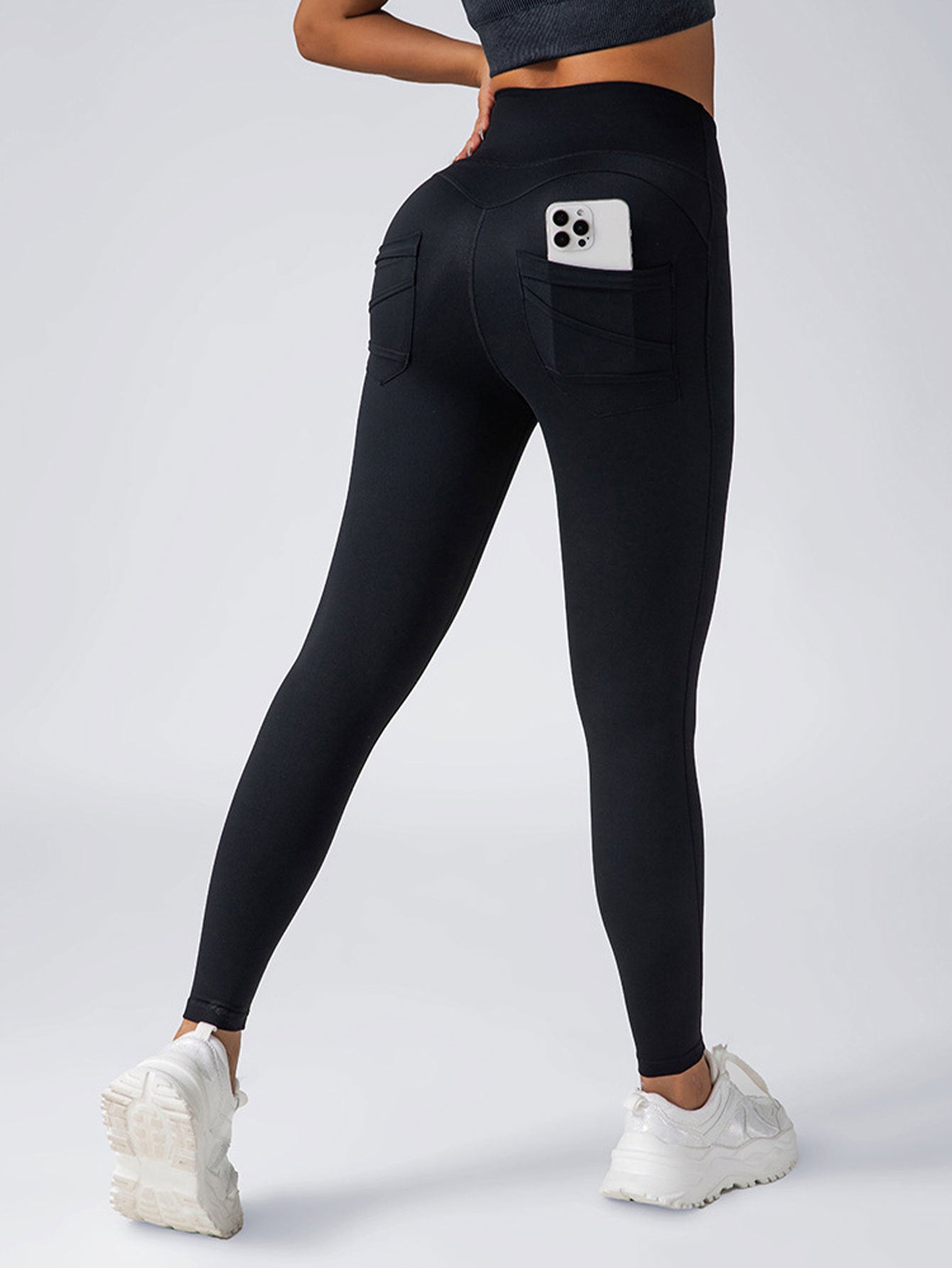 3-Pack Women’s High Waisted Yoga Leggings with Pockets – Tummy Control, 4-Way Stretch Workout Pants for Gym, Athletic & Casual Wear | Infinity Bazaar