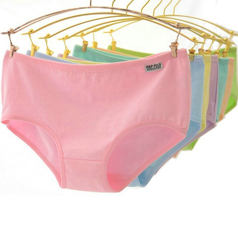 Women's underwear cotton mid-waist plus size cotton