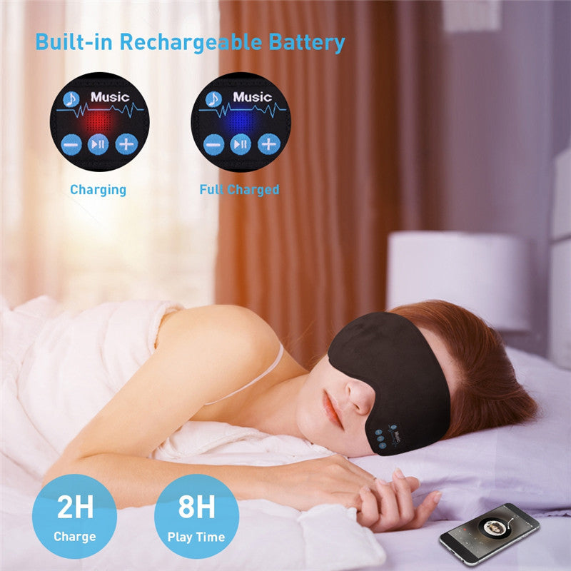 5.0 Bluetooth Music Eye Mask – Wireless Sleep Headphones for Travel, Meditation & Relaxation| Infinity Bazaar