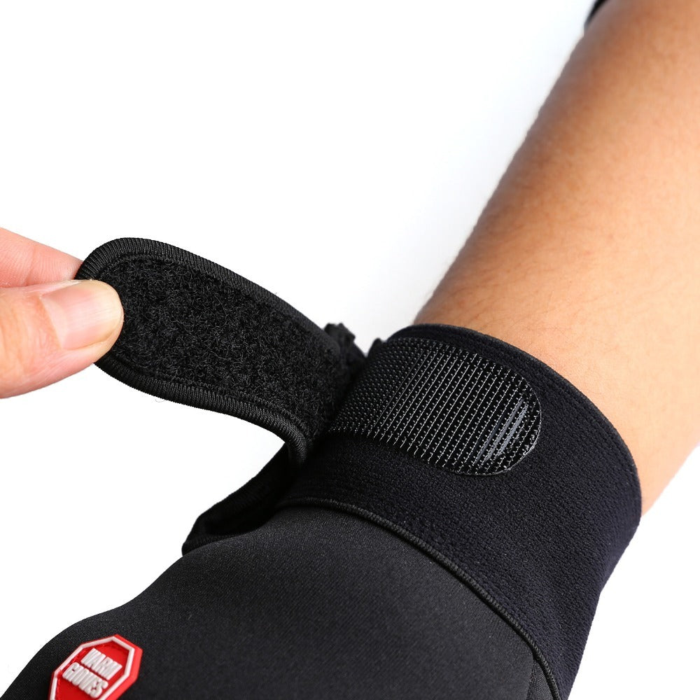 Men and women fleece windproof and warm gloves