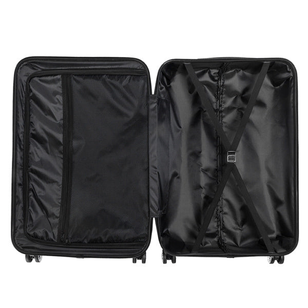 3-in-1 ABS Luggage Trolley Case Set – Lightweight 20”, 24”, 28” Suitcases Travel Luggage Set in Dark Gray | Infinity Bazaar