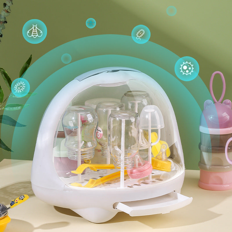 Baby Cutlery Bottle Storage Box Drain Rack