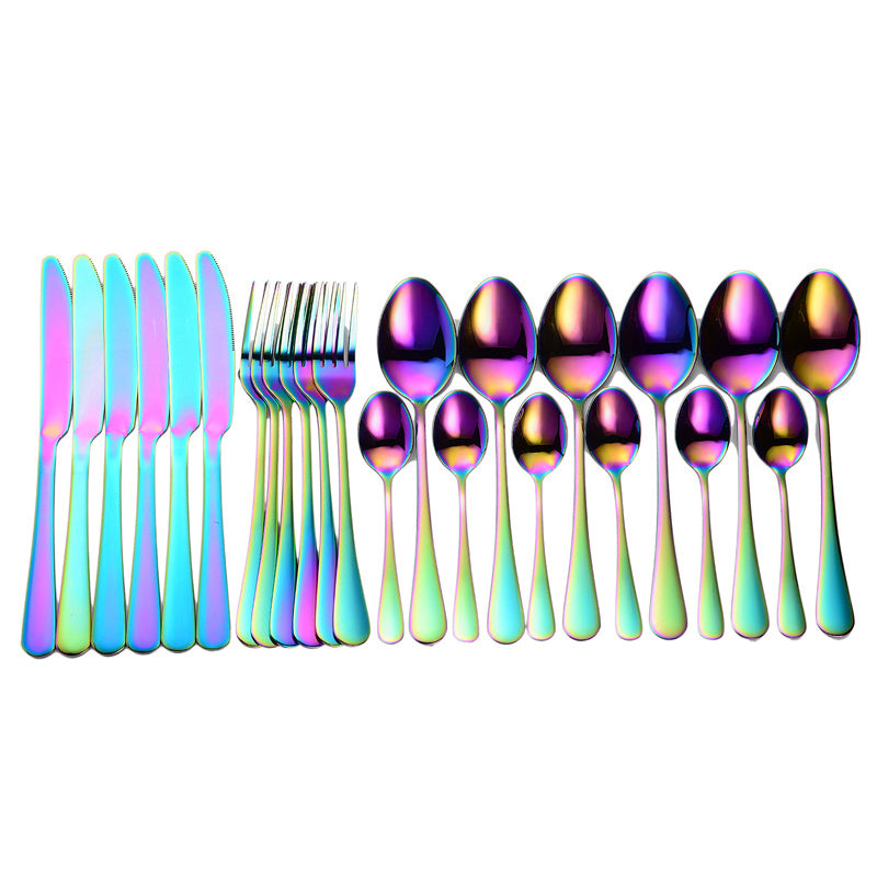 410 Stainless Steel Flatware Set – Mirror Polished Western Cutlery for Adults, Ideal for Weddings, Gifts & Daily Use | Infinity Bazaar