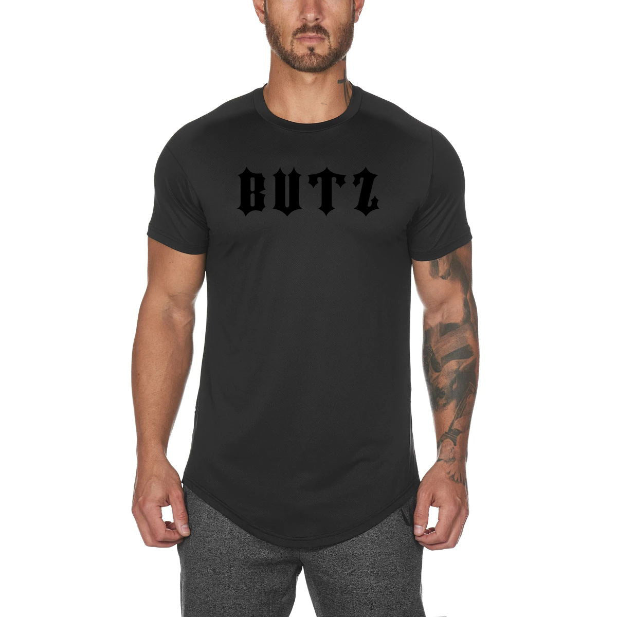 Men's Gym Wear Plain Shirts Custom Mens Fitness Sports Clothing