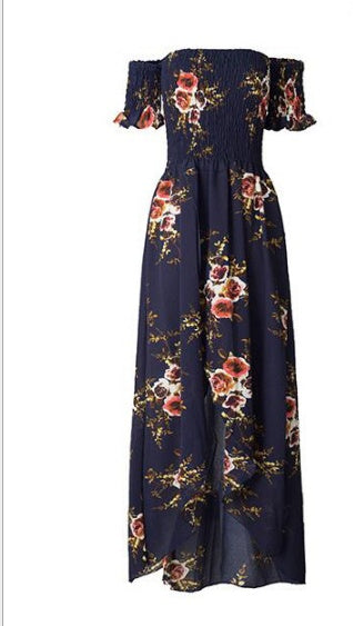 ong Boho Off-Shoulder Beach Dress for Women | Infinity Bazaar