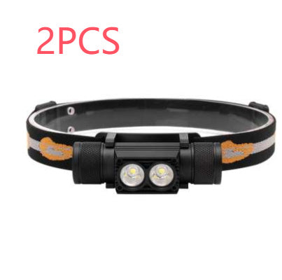 Rechargeable Aluminum Alloy Waterproof Flashlight Portable Fishing Headlight
