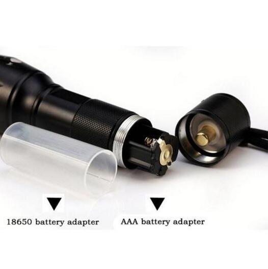 Led Zoom Flashlight Torch Tactical 5000 Lumens Led High Power Flashlights AAA or 18650 battery kit