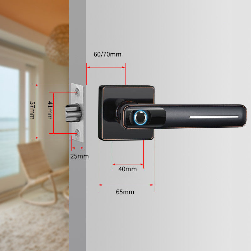 Smart Hand Fingerprint Square Ball Door Lock – Elevate Your Security with Touchless Technology