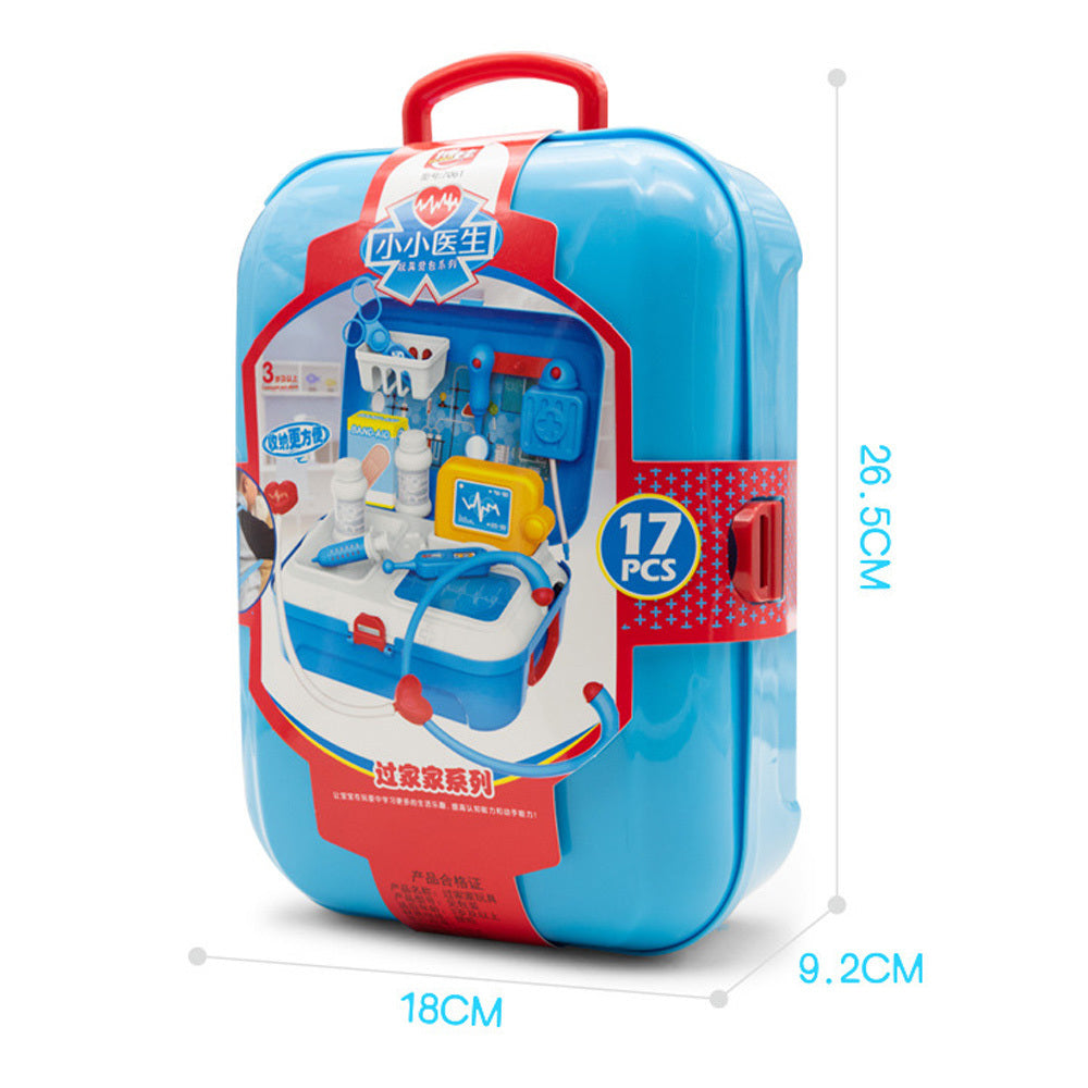 17-Piece Kids Doctor Medical Kit – Pretend Play Backpack Set for Children Ages 3+ | Infinity Bazaar