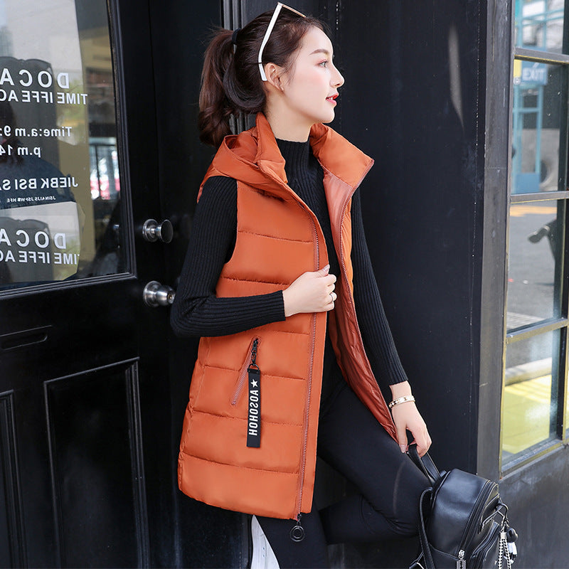 Spring and Autumn Vest Down Cotton Jacket Jacket Lady