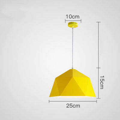 Colorful Geometric Creative Small Hanging Lamps – Add a Touch of Creativity to Your Space