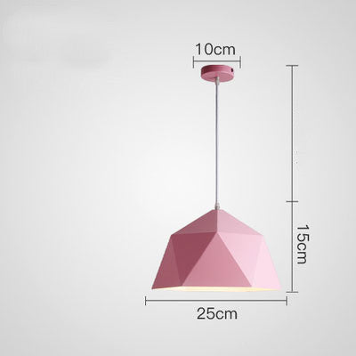 Colorful Geometric Creative Small Hanging Lamps – Add a Touch of Creativity to Your Space