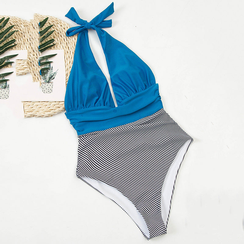 Striped Sexy Backless Bikini for Women