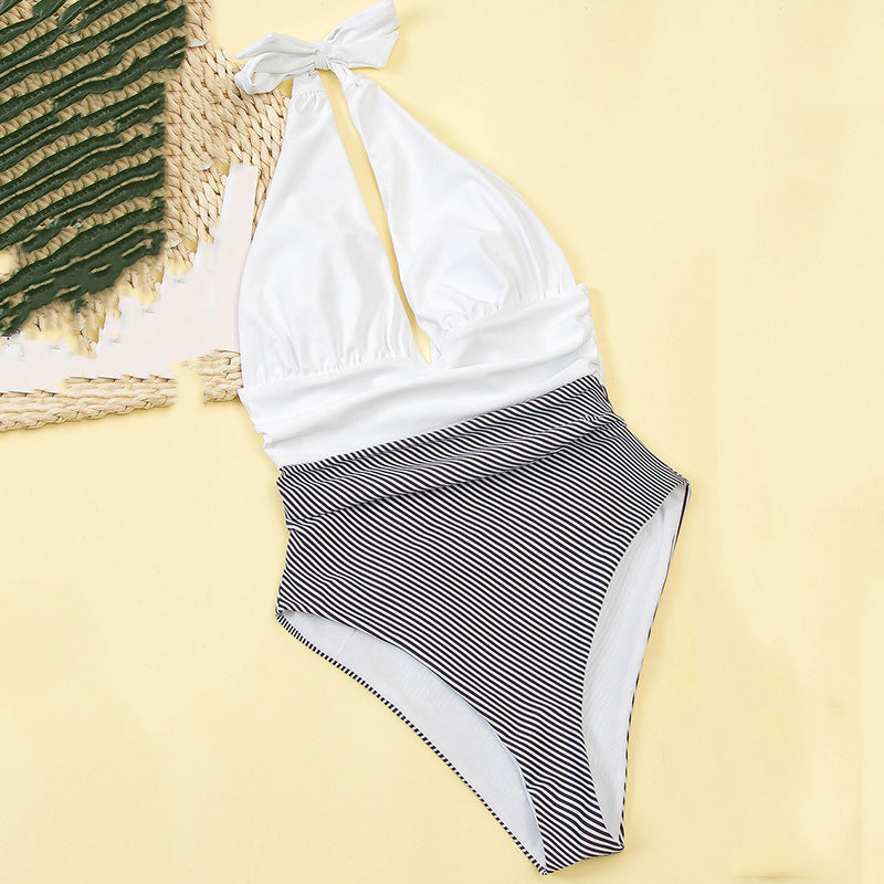 Striped Sexy Backless Bikini for Women