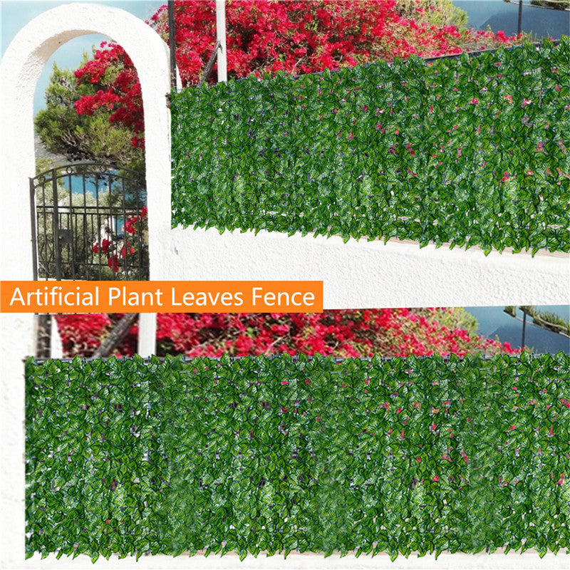 Artificial Plastic Artificial Leaf Fence Net Balcony Fence