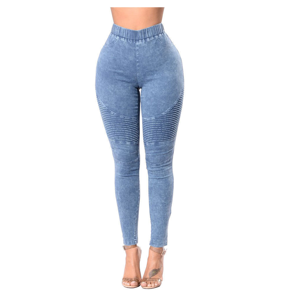 Creased Women'S High-Waisted Butt-Lifting Jeans