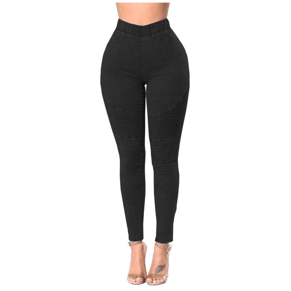 Creased Women'S High-Waisted Butt-Lifting Jeans