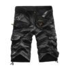 Men's Washed Cotton Cargo Casual Shorts