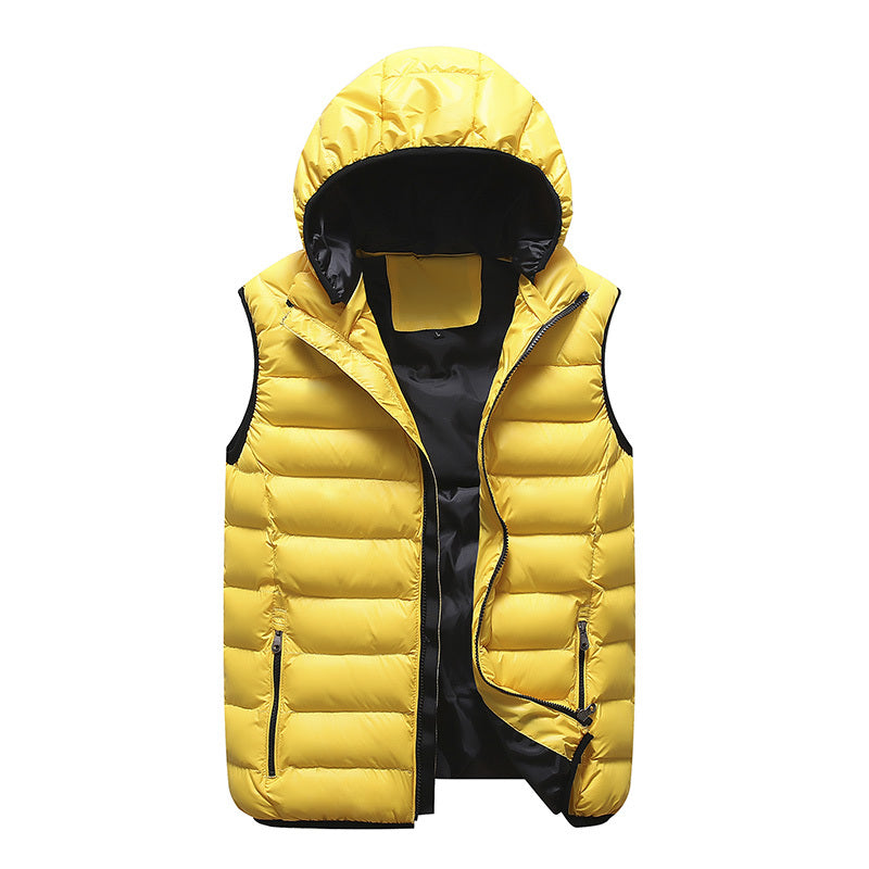 Down Cotton Vest Vest Jacket Plus Velvet Warm Sleeveless Waistcoat