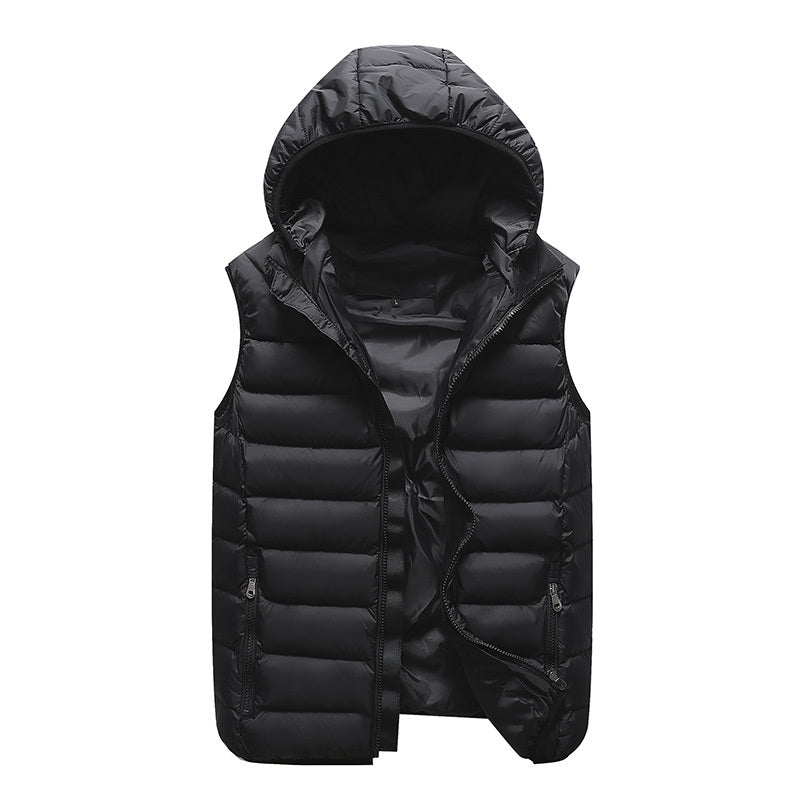 Down Cotton Vest Vest Jacket Plus Velvet Warm Sleeveless Waistcoat