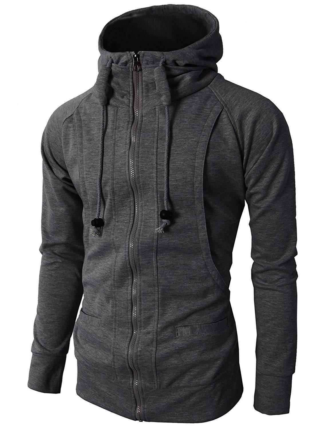 Fitness Leisure Jacquard Sweater Fleece Cardigan Hooded Jacket