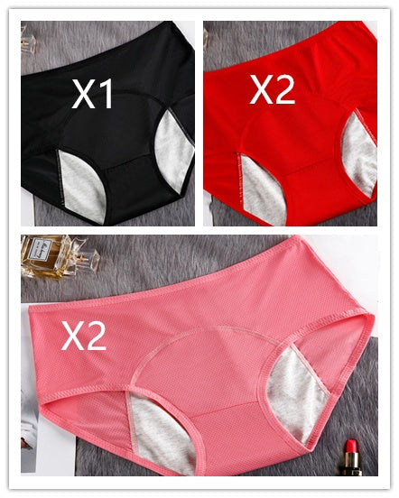 5-Pack Women’s Leak-Proof Menstrual Underwear – Seamless, Mid-Rise Period Panties with High Absorbency | Infinity Bazaar
