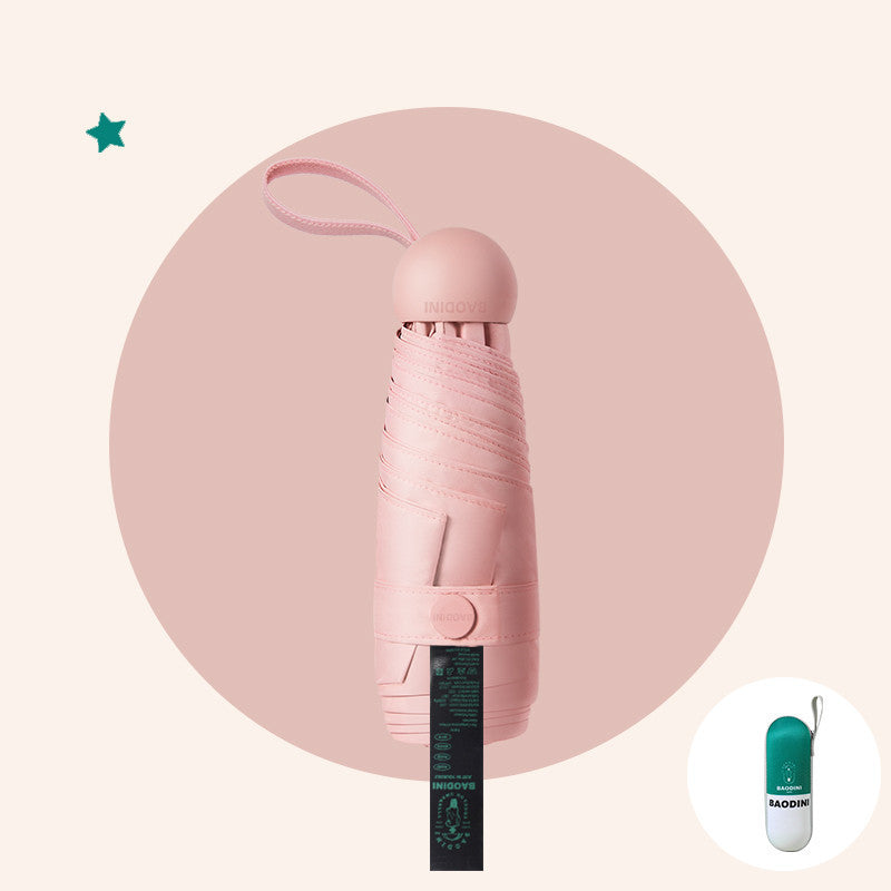 Capsule Sun Umbrella Female Sun Protection And UV Protection