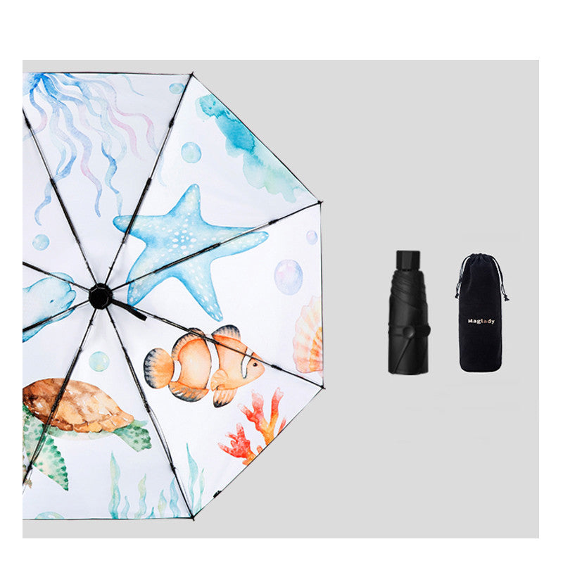 Capsule Sun Umbrella Female Sun Protection And UV Protection