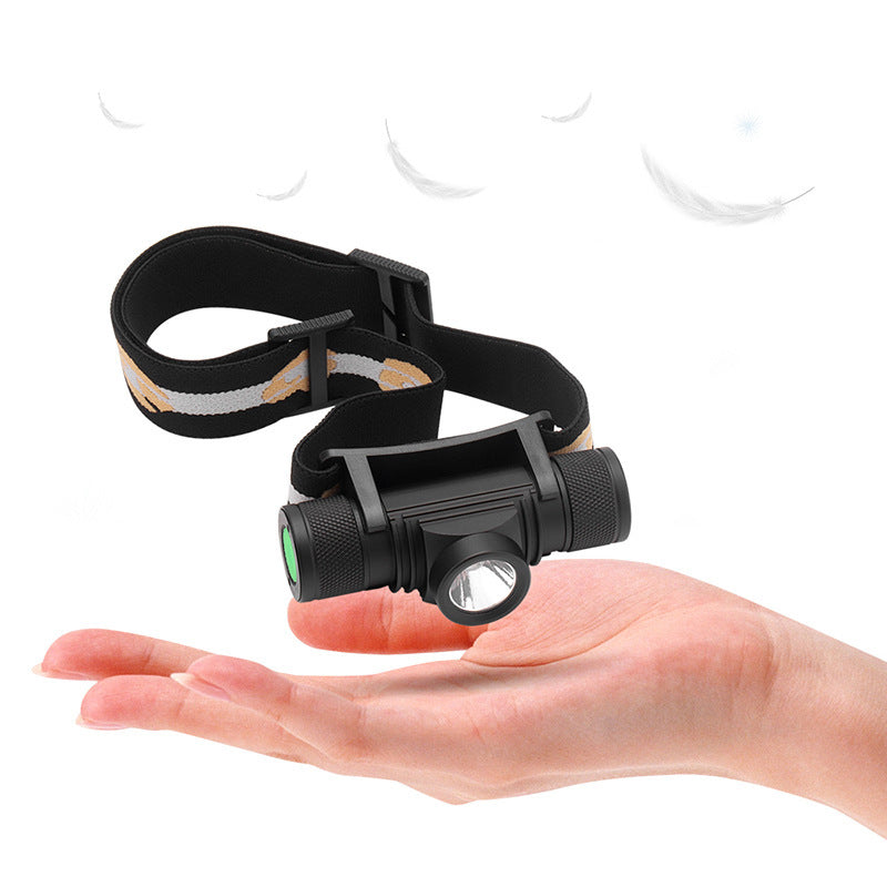 Rechargeable Aluminum Alloy Waterproof Flashlight Portable Fishing Headlight