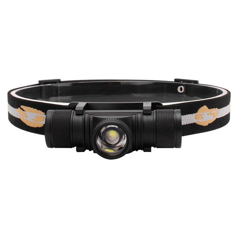 Rechargeable Aluminum Alloy Waterproof Flashlight Portable Fishing Headlight