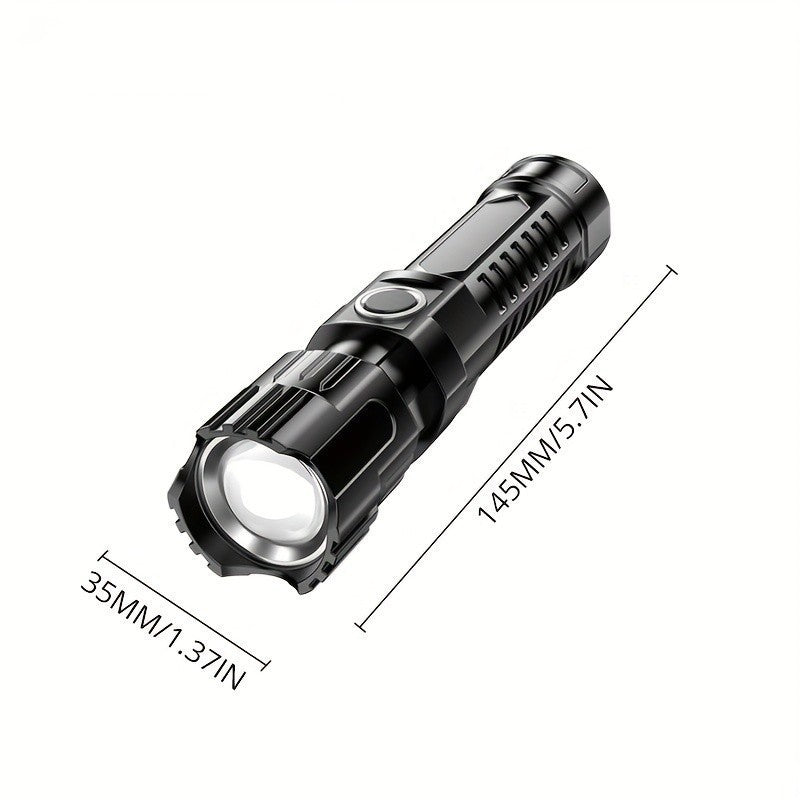 Outdoor & Household & Camping - Usb Rechargeable Zoom Led Power Torch