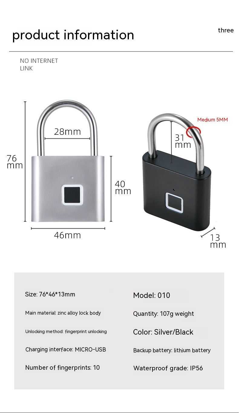Smart Waterproof Household Head Fingerprint Lock set – Secure Your Home with Cutting-Edge Technology