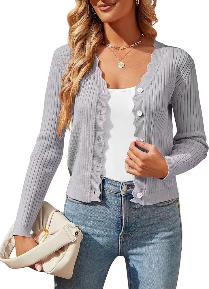 Autumn & Spring Women's Knitted Cardigan Top