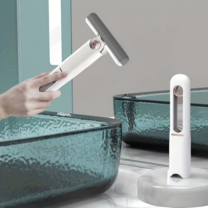 New Portable Self-Squeeze Mini Mop, Lazy Hand Wash-Free Strong Absorbent Mop Multifunction Portable Squeeze Cleaning Mop Desk Window Glass Cleaner Kitchen Car Sponge Cleaning Mop Home Cleaning Tools