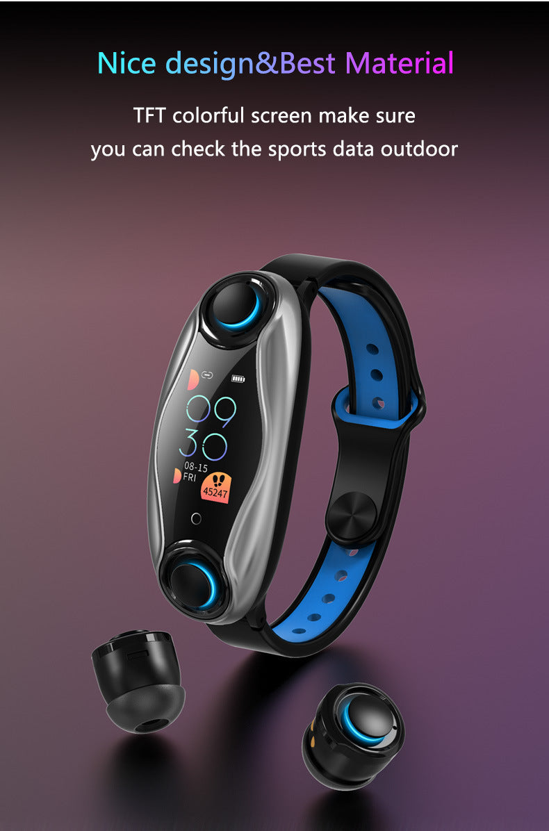 Bluetooth Smart Wrist Band-Headset Combo