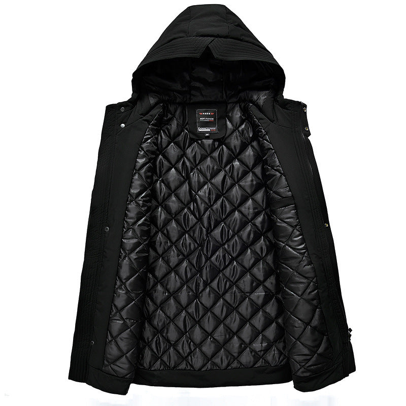 Hooded cotton coat