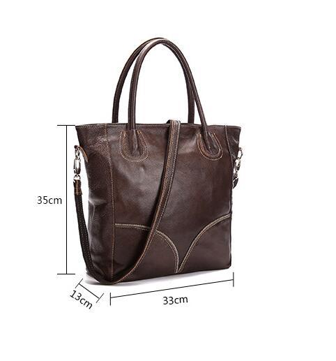 Leather Tote Large Capacity Handbag