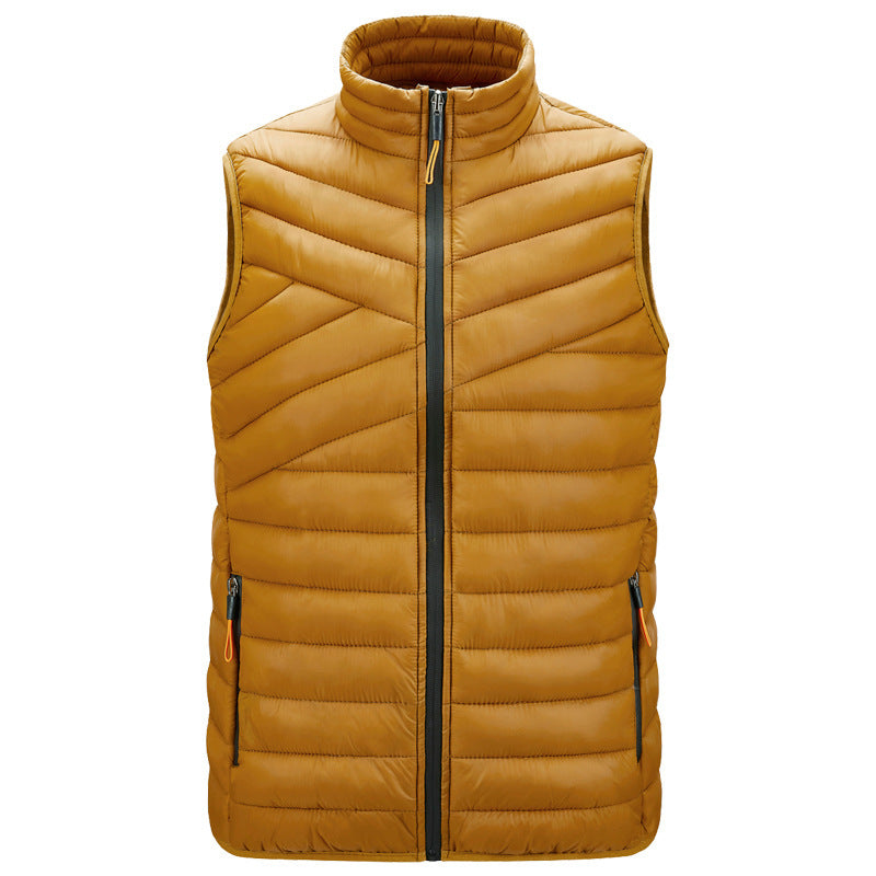 Men's Casual Fashion Solid Color Vest Jacket
