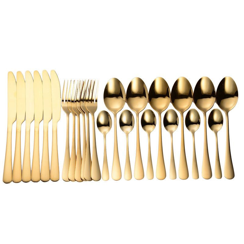 410 Stainless Steel Flatware Set – Mirror Polished Western Cutlery for Adults, Ideal for Weddings, Gifts & Daily Use | Infinity Bazaar