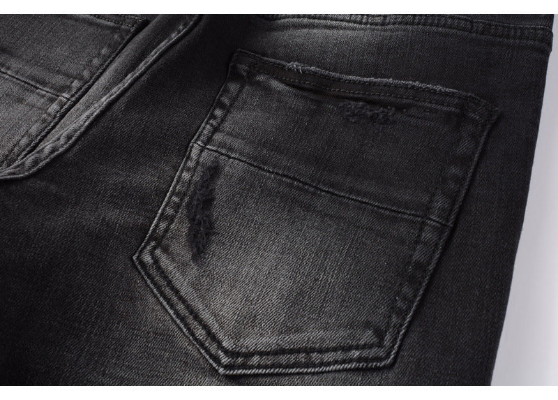 Men's High Street Embroidered Jeans