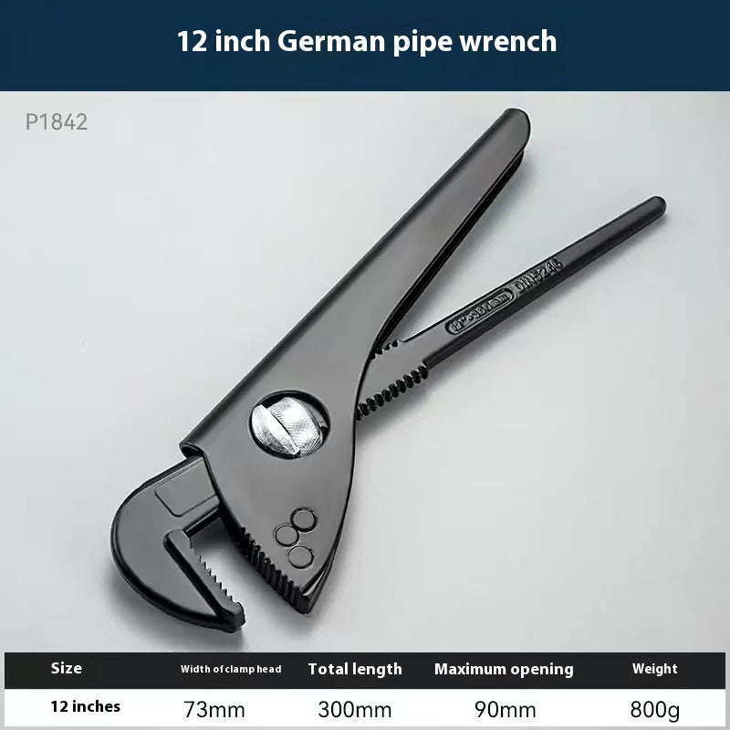 Heavy European Style Wrench: Heavy-duty Plastic Steel Wrench Nipper For Pipes